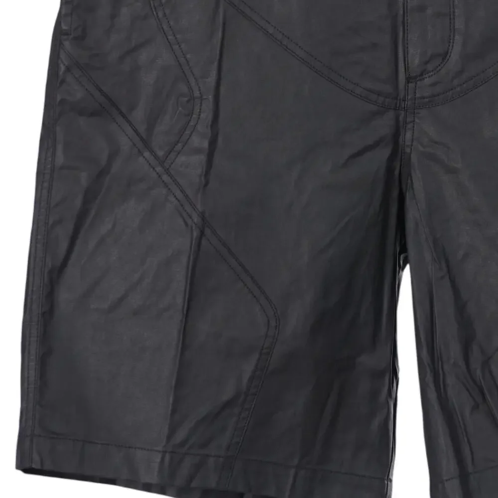 NWT Jordan Nike x Cactus Jack Shorts Men Size 36 Black Coated Waxed Travis Scott